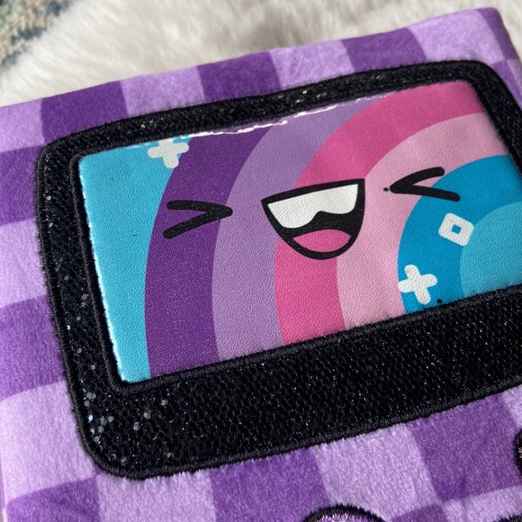 Claire’s lock diary gameboy video game notebook journal purple plushie girls - Picture 5 of 16